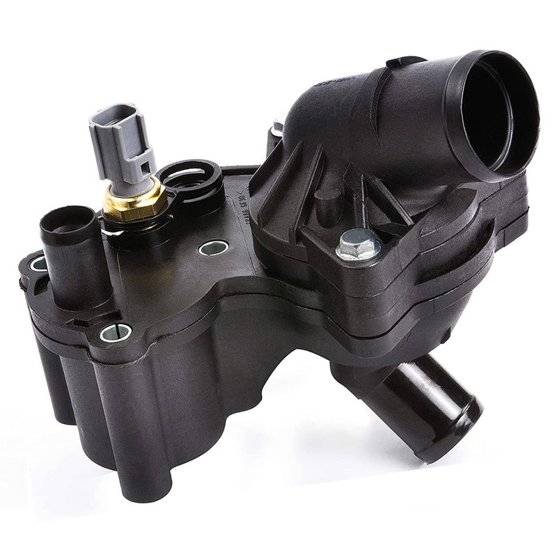KAKO Thermostat Housing Assembly Compatible with Ford Explorer Thermostat Housing 2002-2010, for Ford Explorer & Mercury Mountaineer V6 4.0L Engine Thermostats Housing Replace# 2L2Z8592AA, 2L2Z8592BA - Image 1